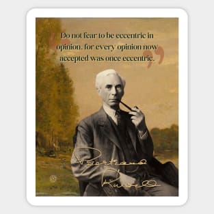 Bertrand Russell Quote – Thought-Provoking Philosophy & Logic Design Sticker